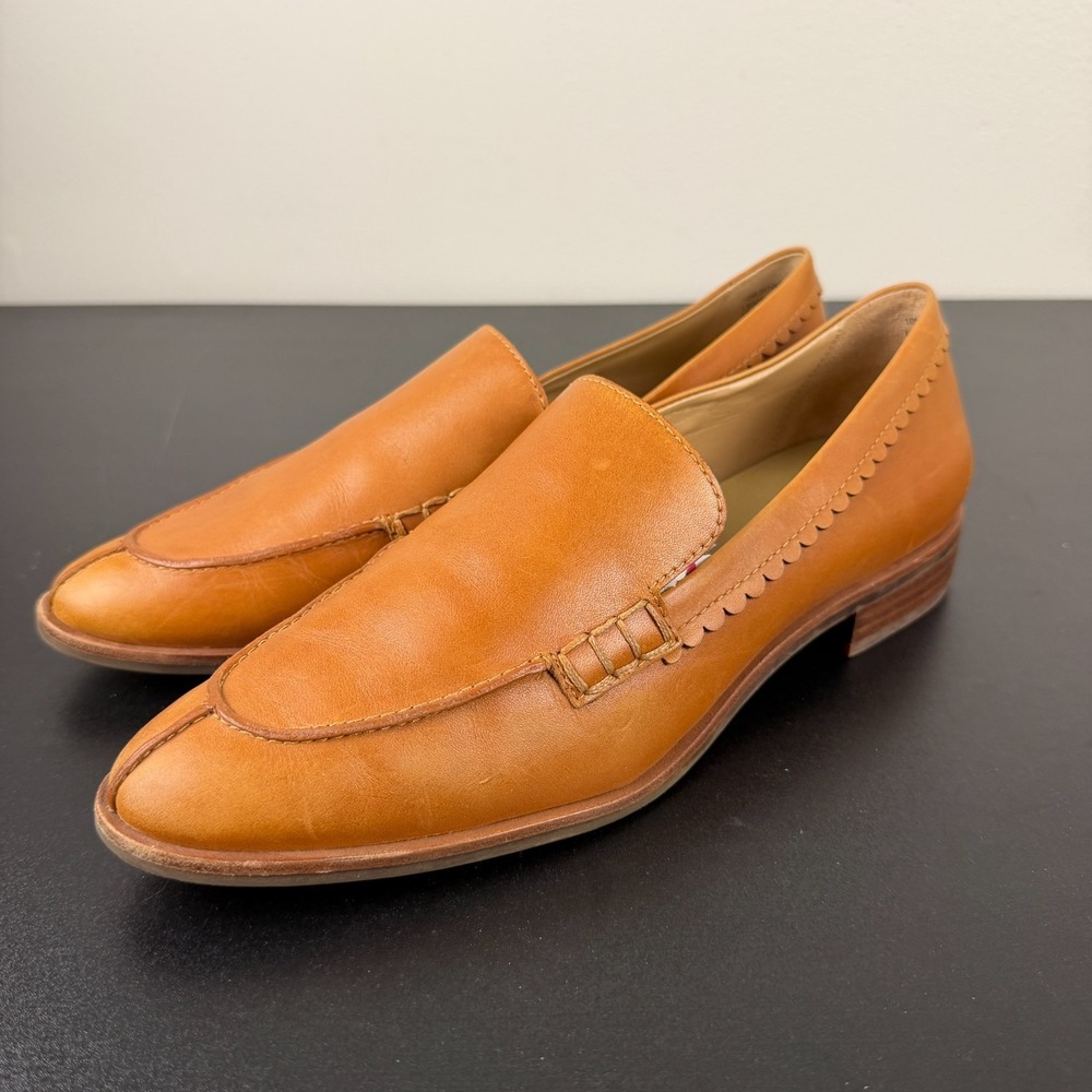 The Flexx Bowery Loafer Women's 10M Brown Leather Pointed Toe Casual Slip On